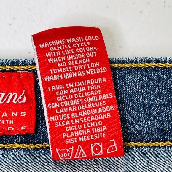 Vintage 90s‎ Y2K Paco Jeans Women's Floral Key Embroidered Size 13 Straight Leg - Picture 7 of 11